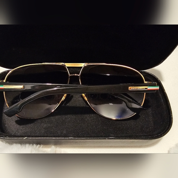 Dolce & Gabbana DG 2099 Aviator Sunglasses With Case - Picture 3 of 9